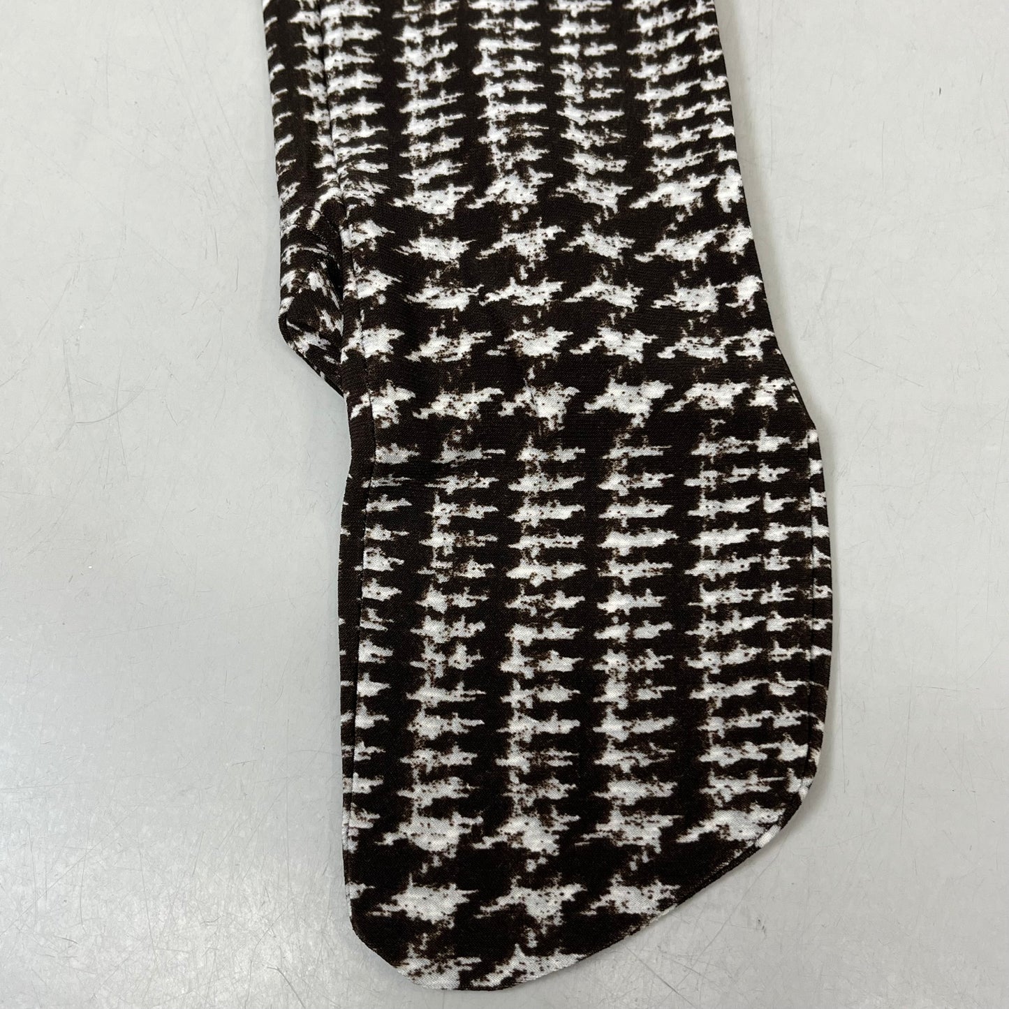 NORMA KAMALI Sleeve Open Back Catsuit Footsie Women's Sz S/36 Chocolate Plaid