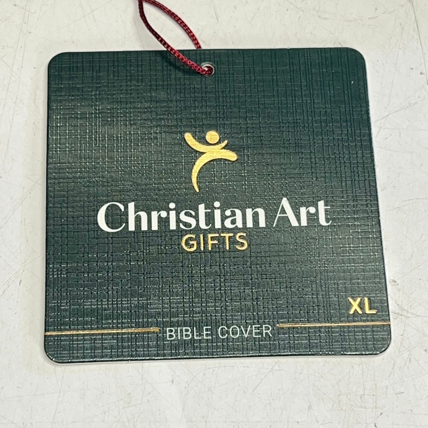 CHRISTIAN ART GIFTS Joshua 1:9 Two-tone Faux Leather Bible Cover 8"x11" Grey