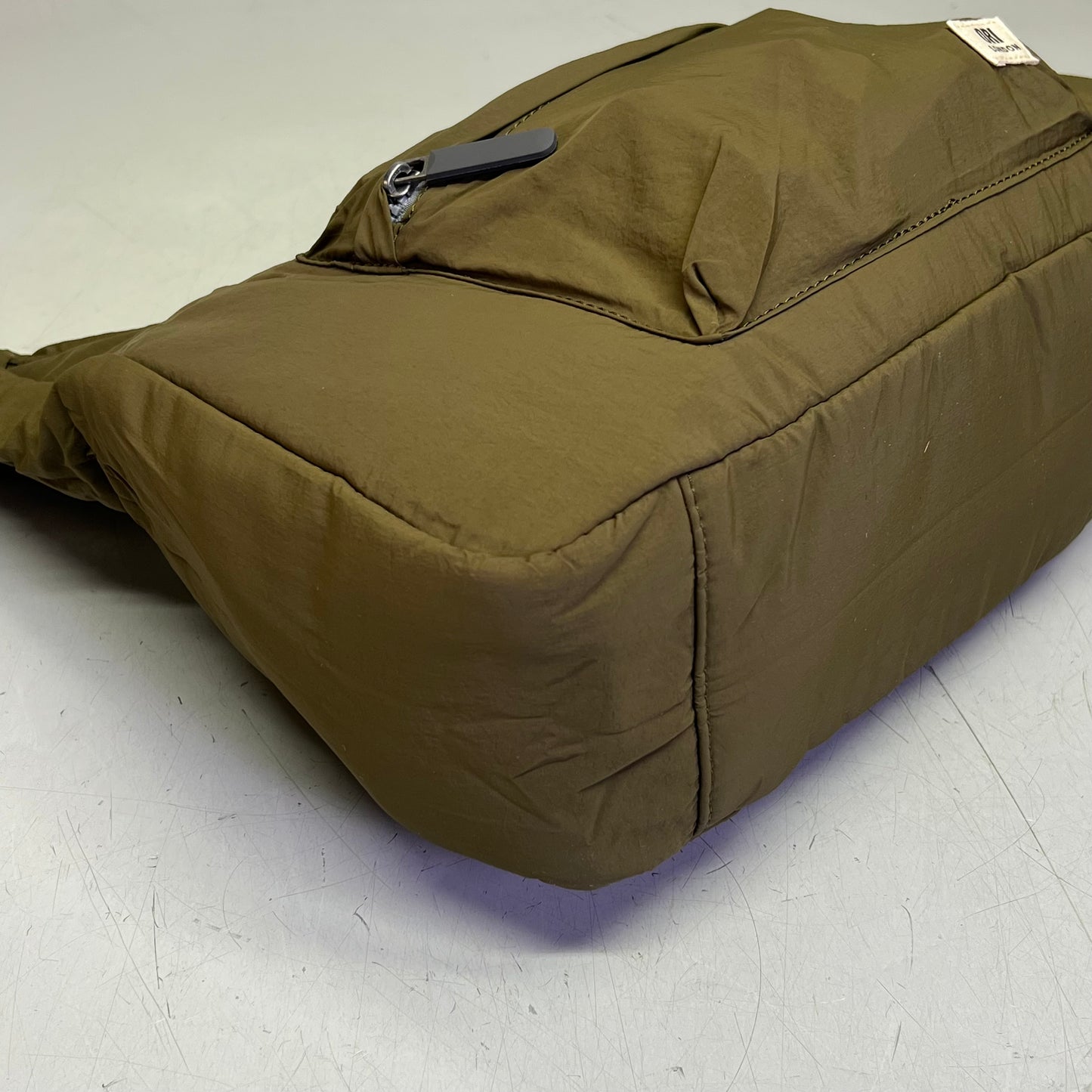 ORI LONDON Belsize Bag Made From Talson Material Medium Moss BELSMTMOS