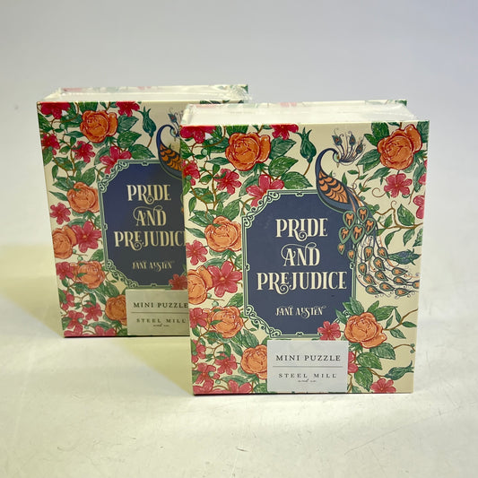 STEEL MILL GIFTS (2 PACK) Mini Book Puzzle Pride & Prejudice  5"x4" 259282