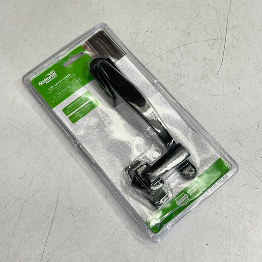 NATIONAL HARDWARE Lift Lever Latch Fits Doors 3/4" to 1-1/4" Black N100-034
