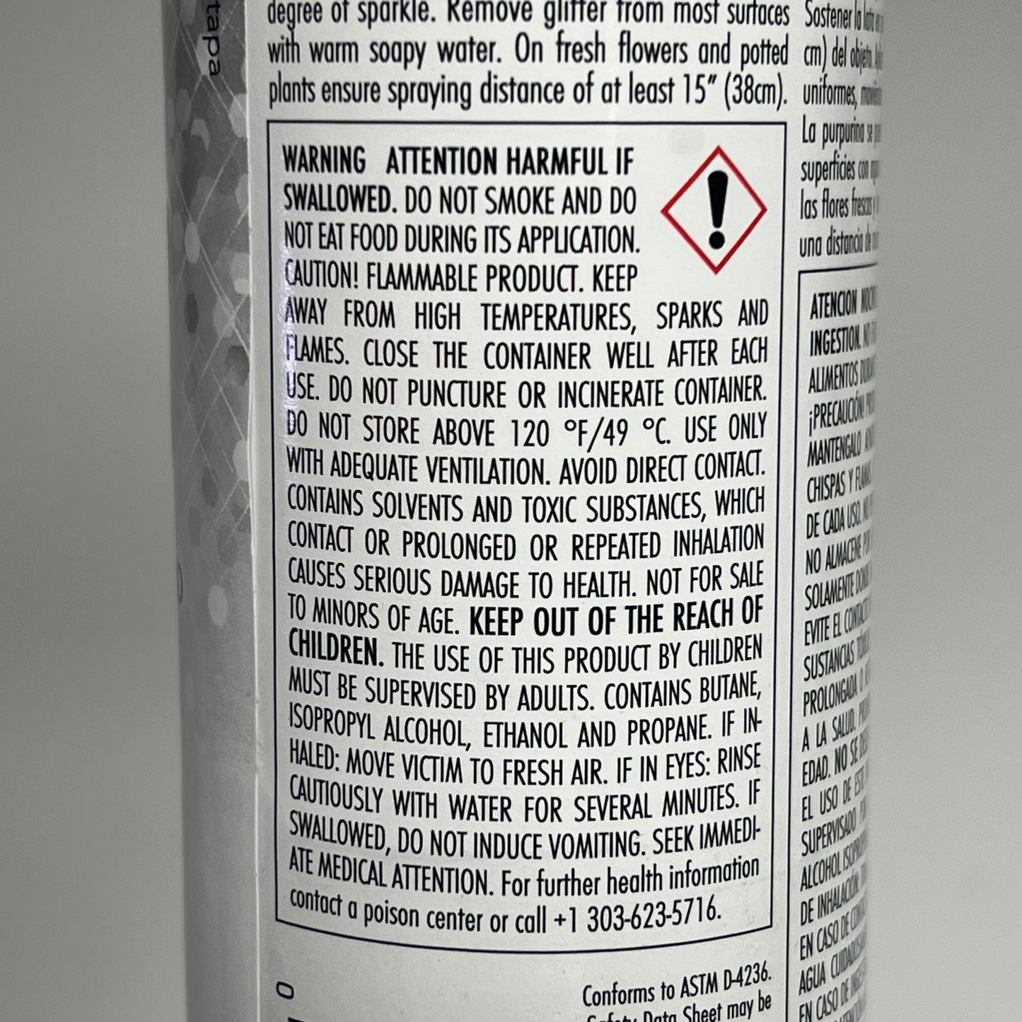DESIGN MASTER (2 PACK) Glitter Spray Instant Sparkle Quick Dry 5.5oz Silver 832