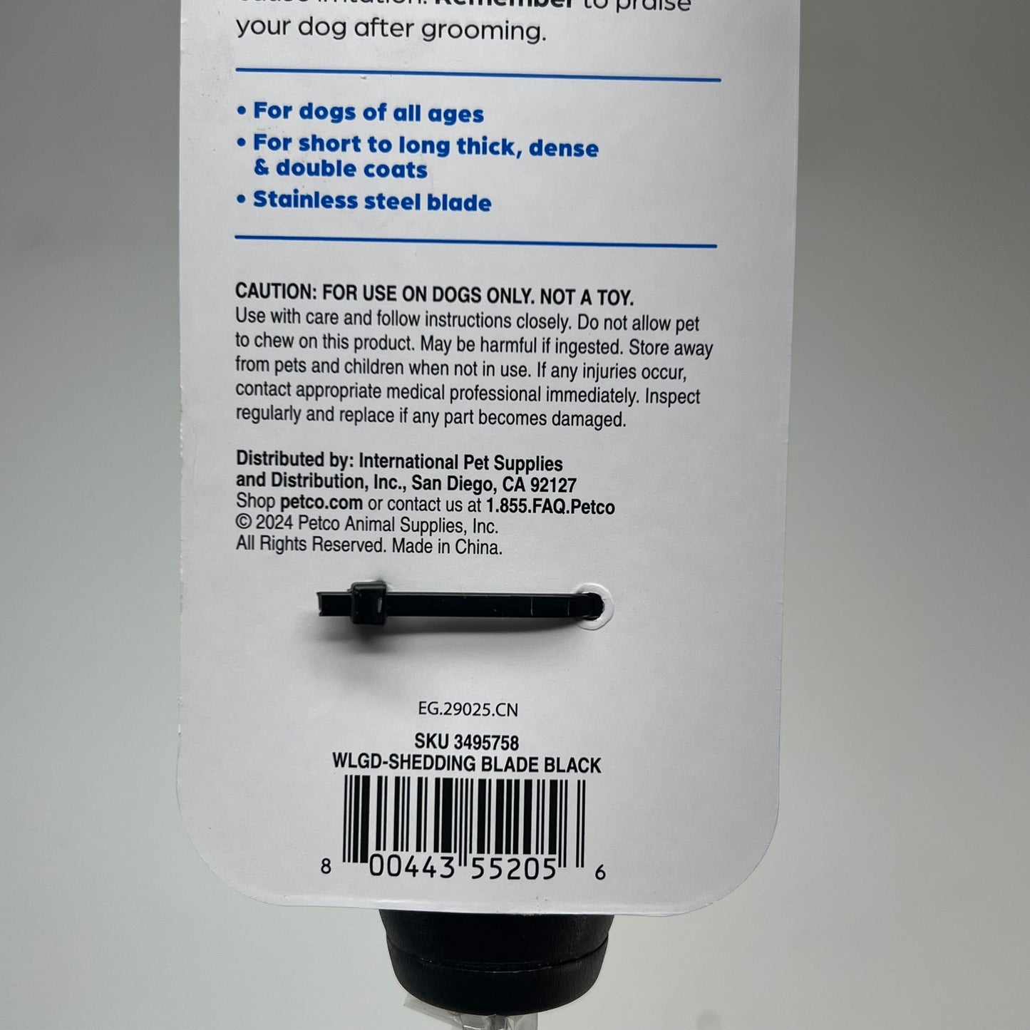 WELL & GOOD (2 PACK) De-shedding Blade Removes Loose Undercoat 11" 3495758
