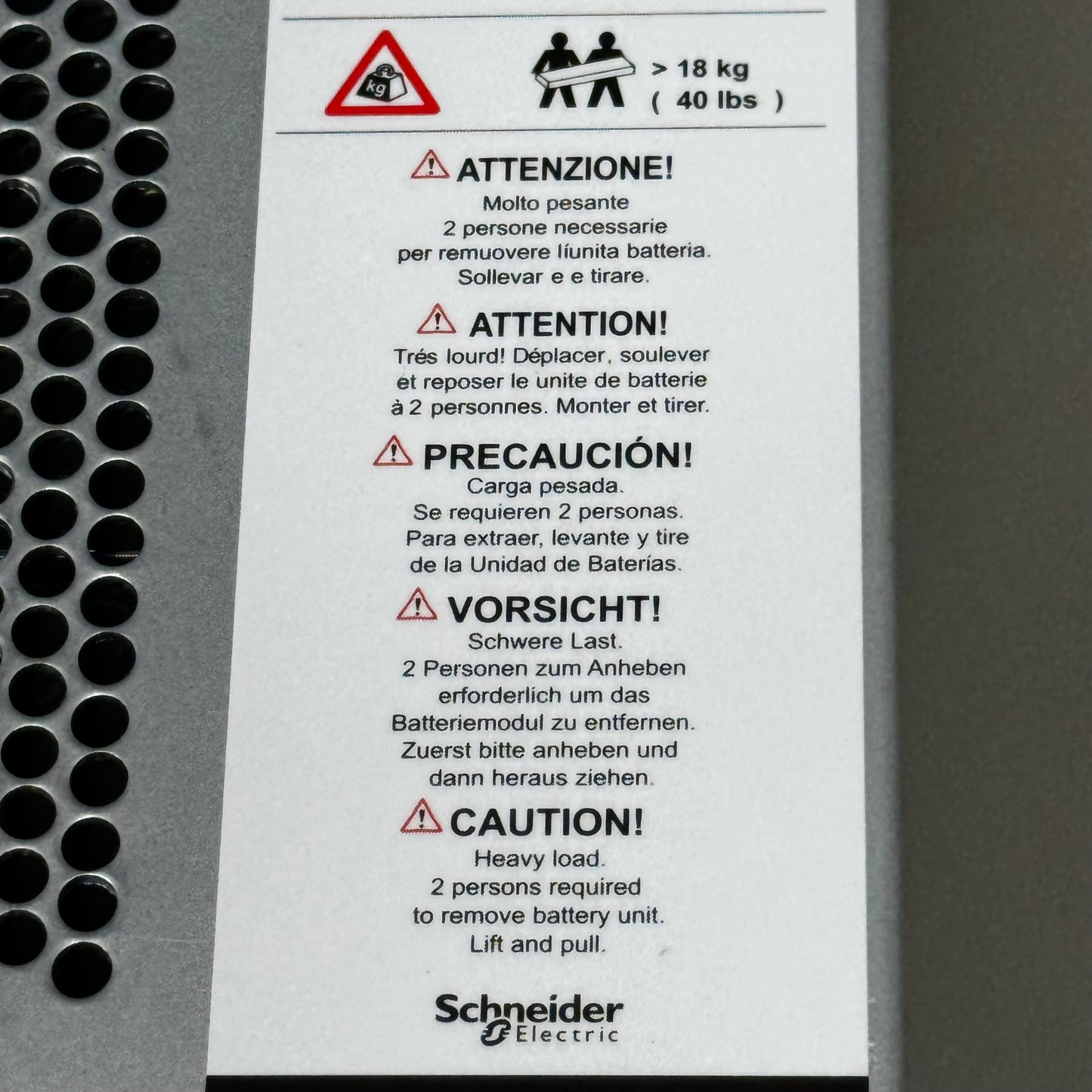 SCHNEIDER ELECTRIC APC High Performance UPS Battery Module 12V 7 AMP SYBTU1-PLP