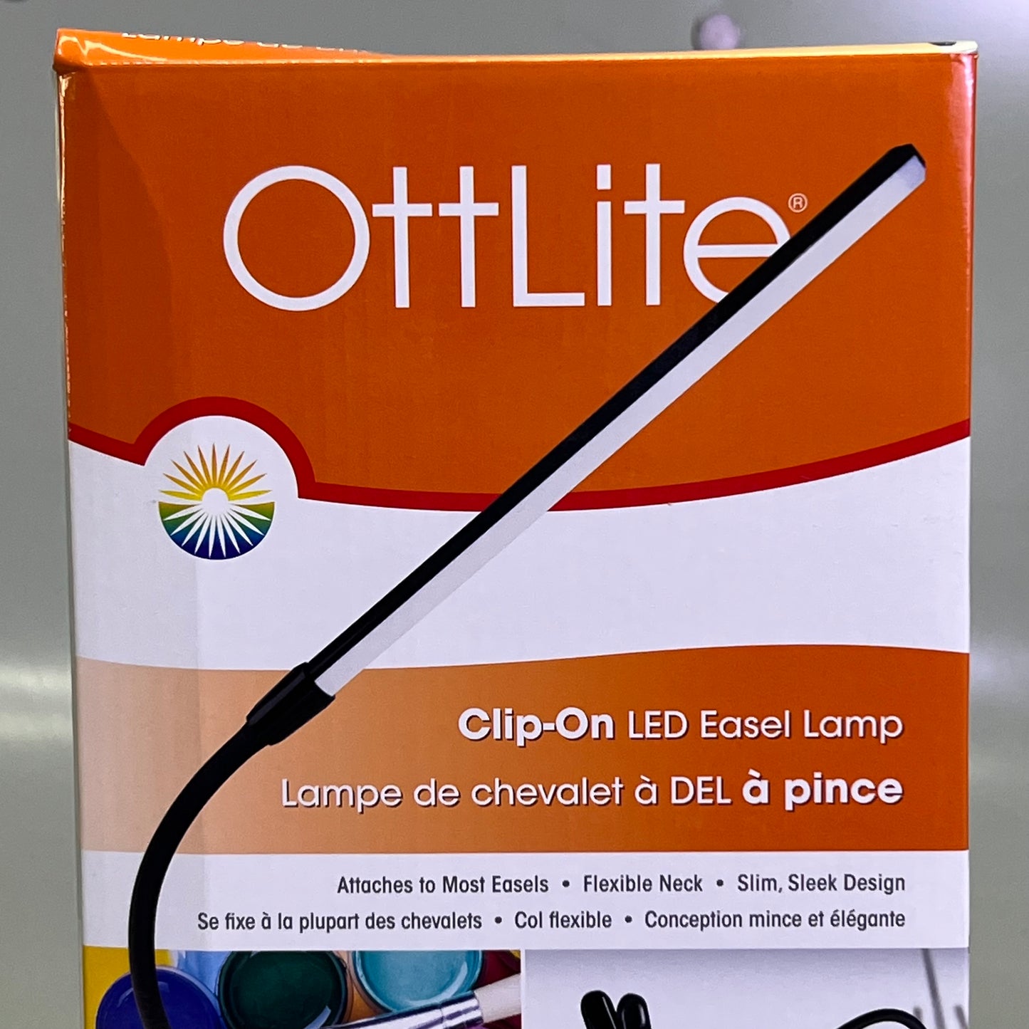 OTTLITE Clip-On LED Easel Lamp with ClearSun LED Technology REV022221