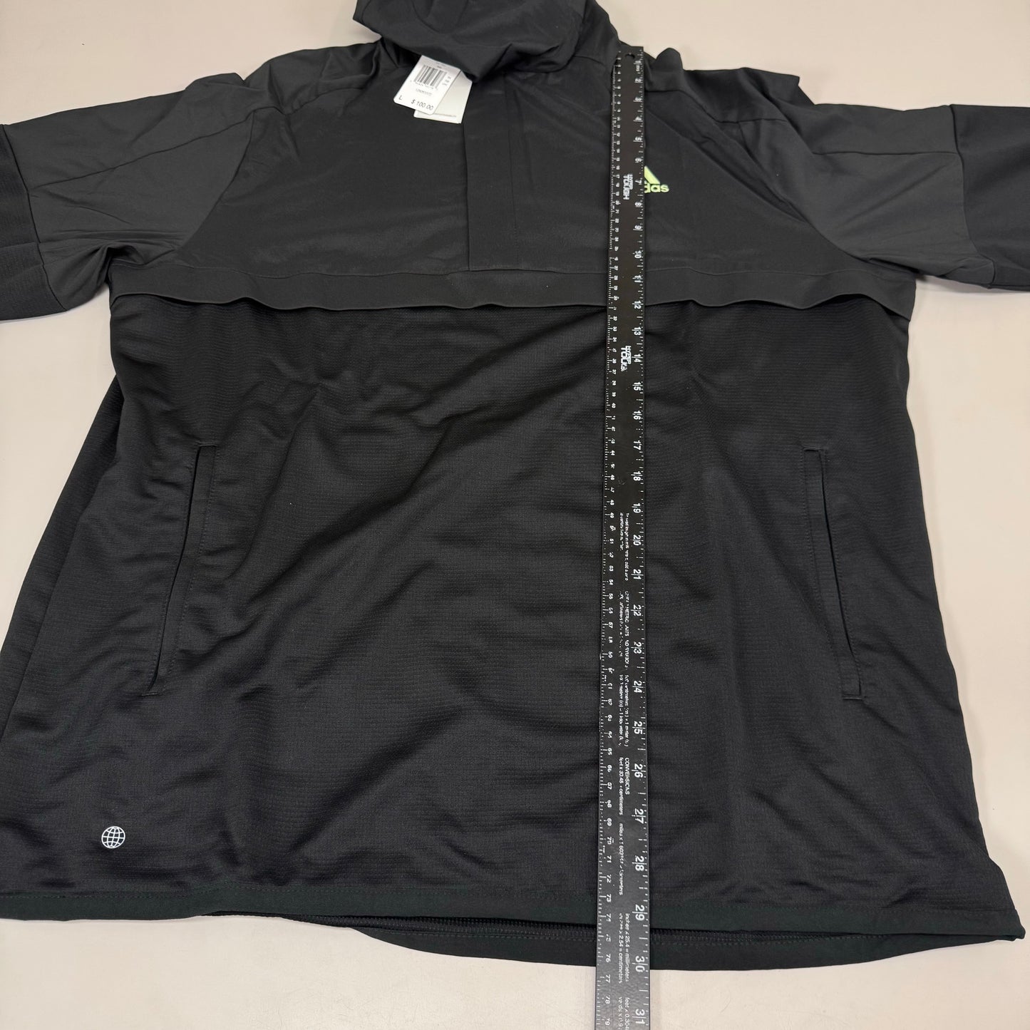 ADIDAS Men's Sport Anorak Golf Jacket Sz-L Black HA9141