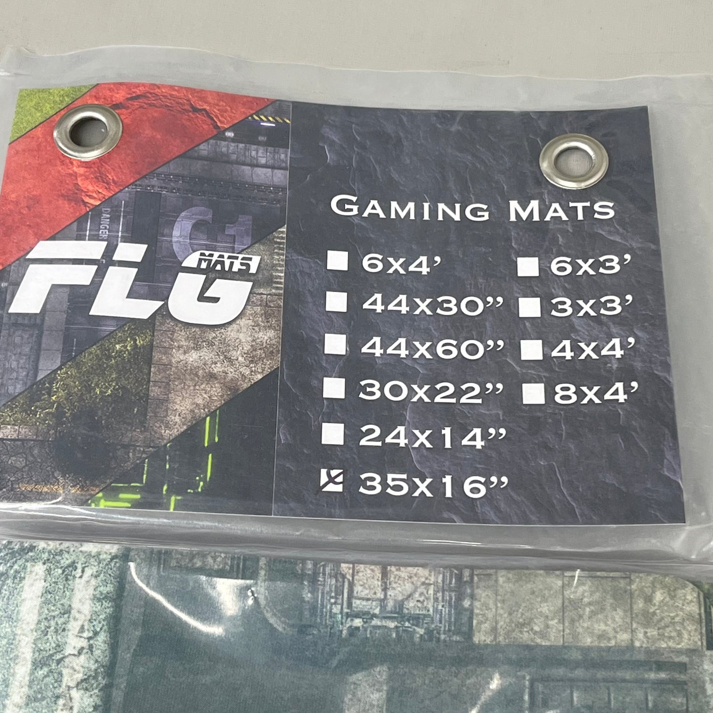 FLG MATS High Quality Resolution Gaming Mat City 1 Neoprene Material 35"X16"