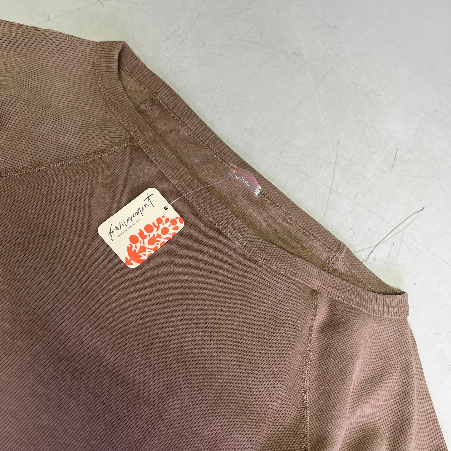 FREE PEOPLE Go To Long Sleeve Set Relaxed Fit Women's Sz M Ivory 93914455