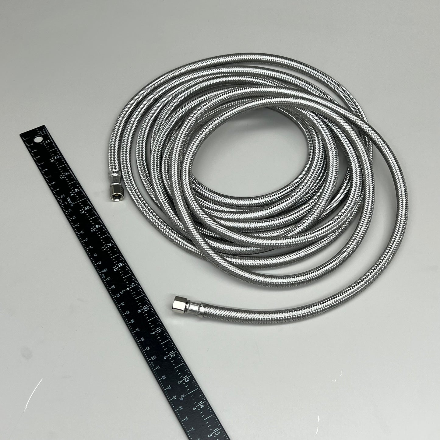 HIPPOHOSE Ice Maker Stainless Steel water Supply Hose 1/4" 20ft X002GY8VG