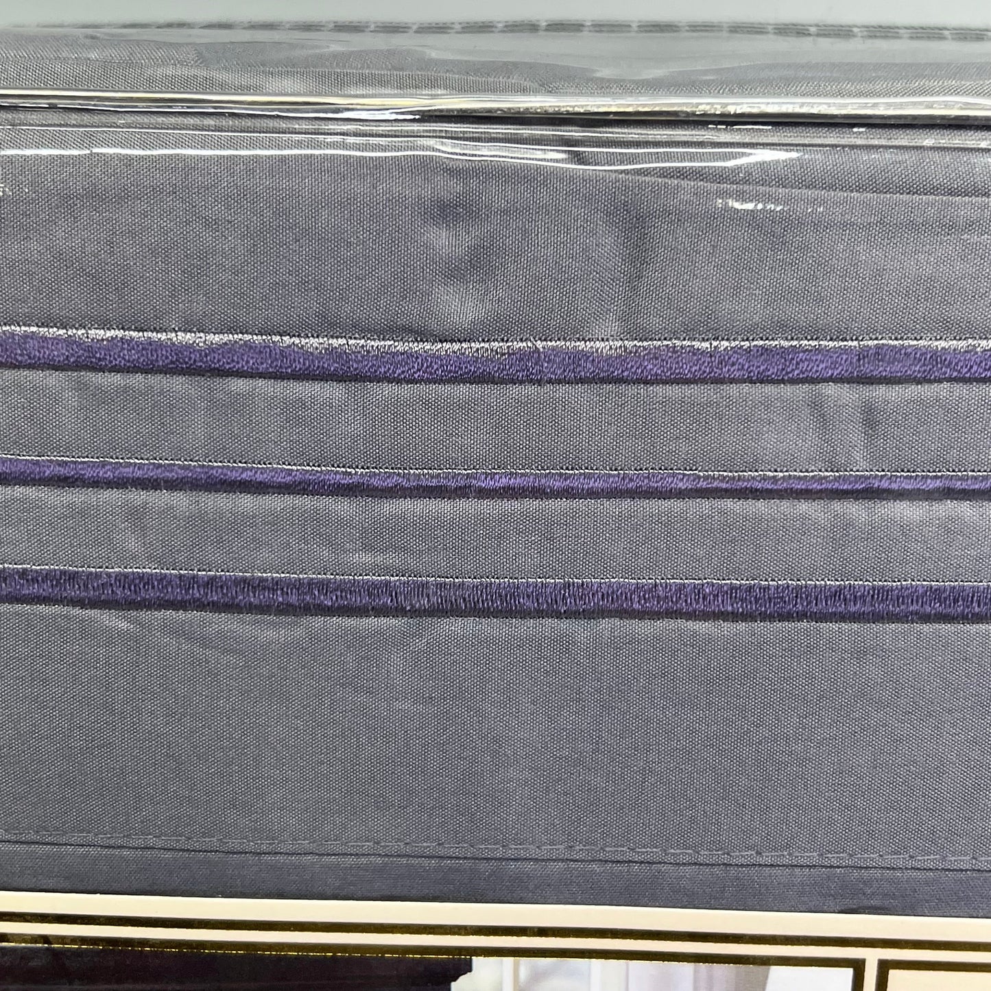 ZA@ ELEGANT COMFORT (6 PIECE SET) 1500 Thread Count Bed Sheets Box Stitching Design King Gray E