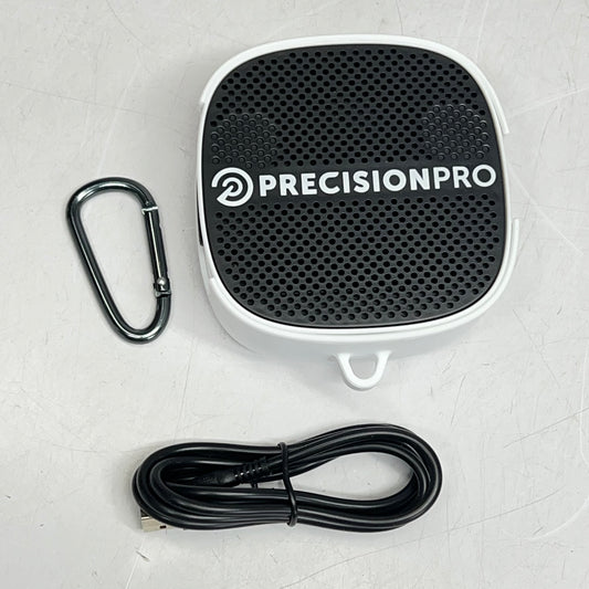 PRECISION PRO Duo Gps Golf Portable Speaker Water Resistant 5"x5" White 1073934