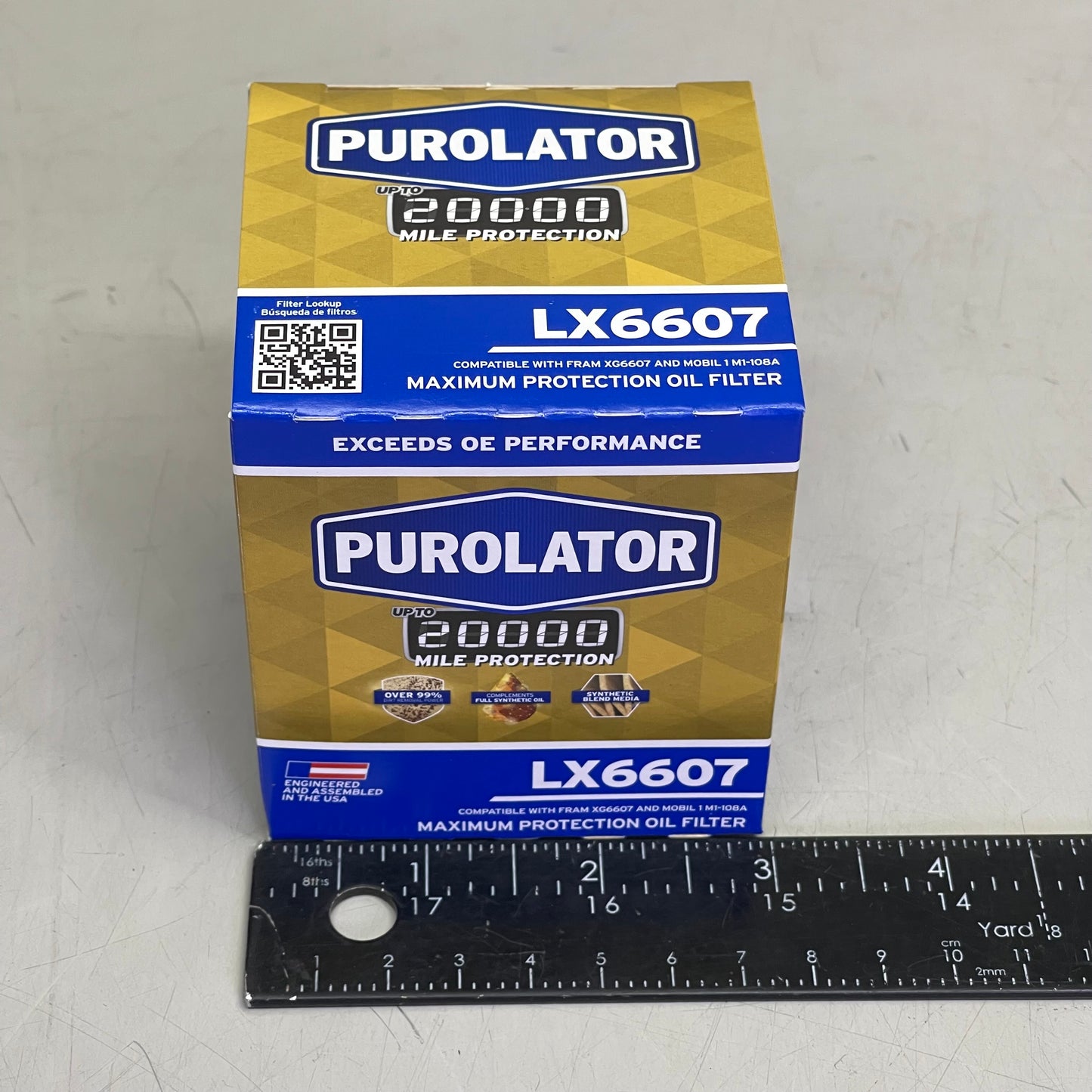 PUROLATOR (6 PACK) Maximum Protection Oil Filter 20000 Miles LX6607
