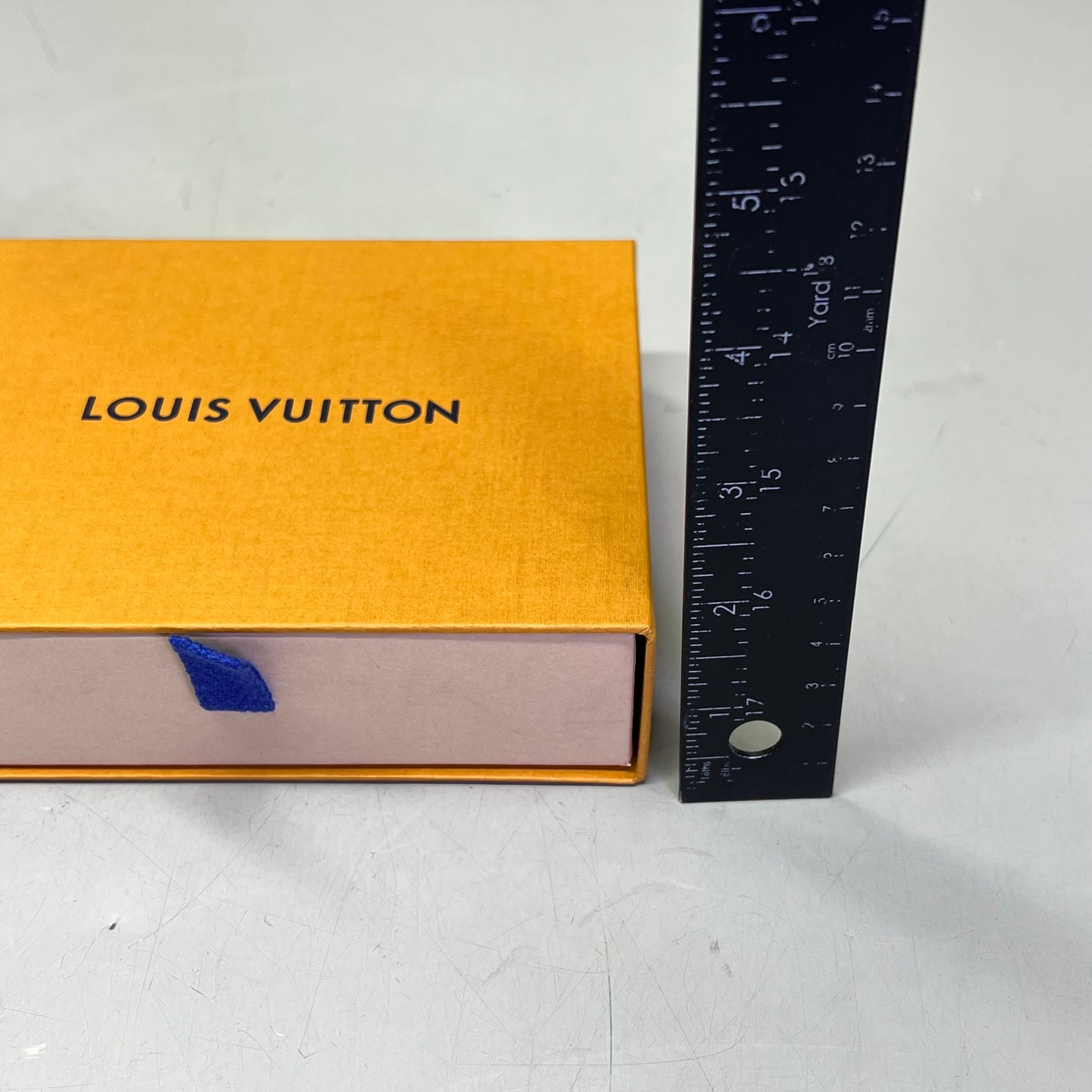 LOUIS VUITTON Empty Pull Out Product Box 6"L X 5"w X 1" D Orange