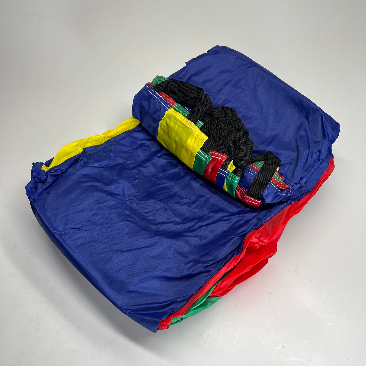 MARTIN Sports Parachute Rip-stop Material  20' Dia 16 Handles Rainbow 1PCP19