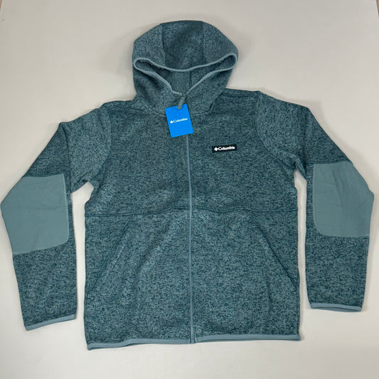 COLUMBIA Sweater Weather Fleece Full Zip Jacket Men's Sz S Heather Teal