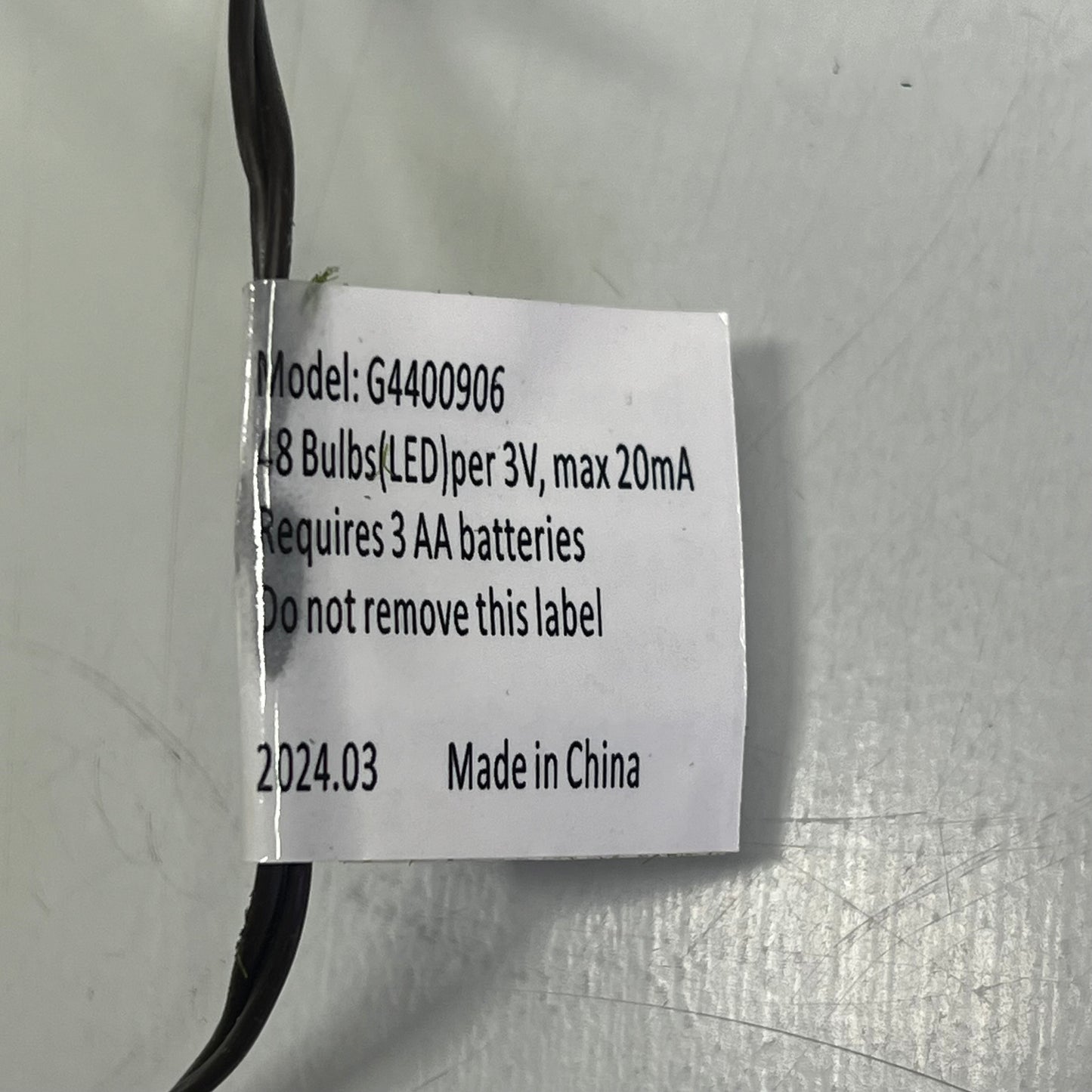 RAZ IMPORTS Lighted Mossy Garland Decoration W/ 48 White Lights 6' G4400906