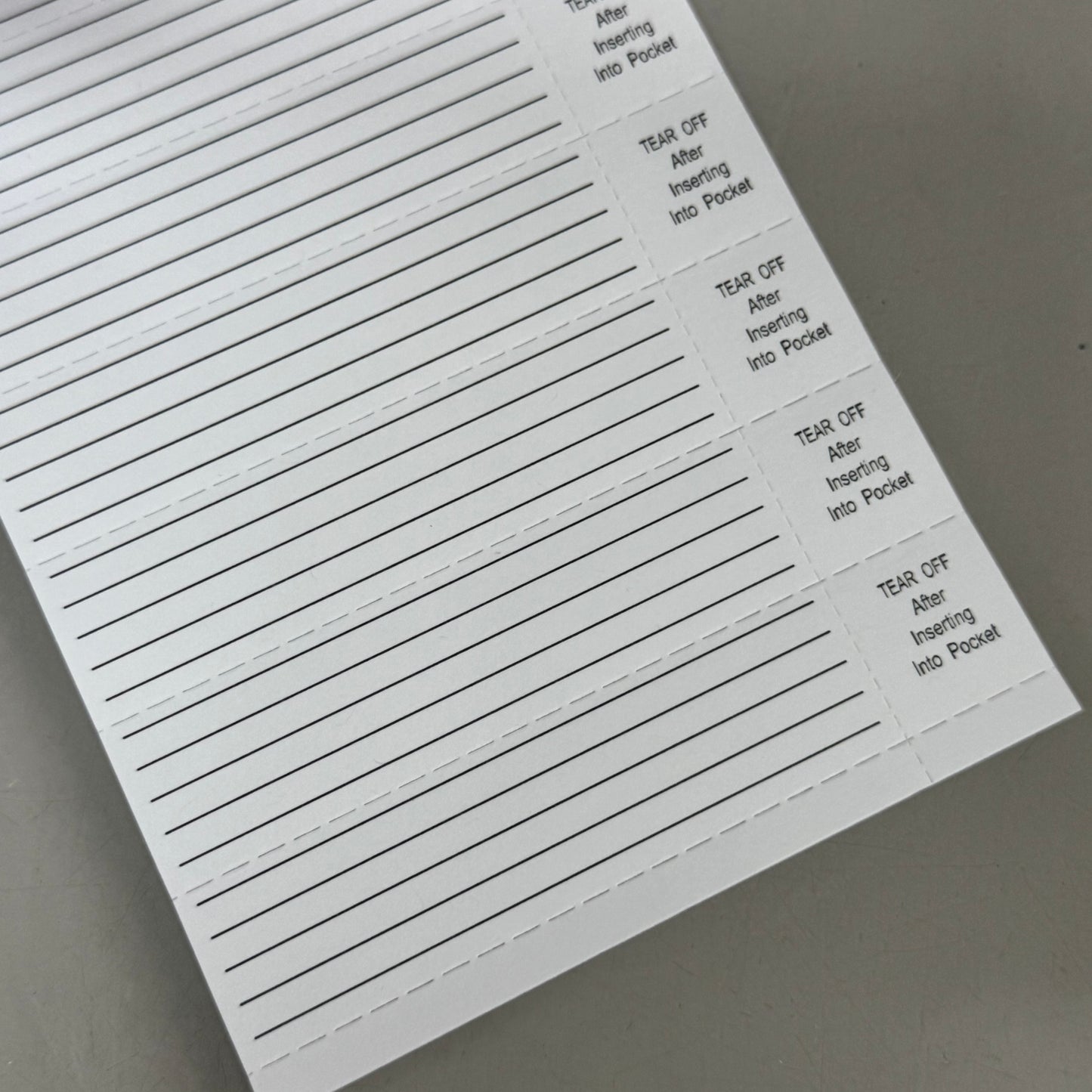 PDC (250 PC) Secureline Bar Code I.D. Insert Wrist Band Bracelets White 940-11-PDJ