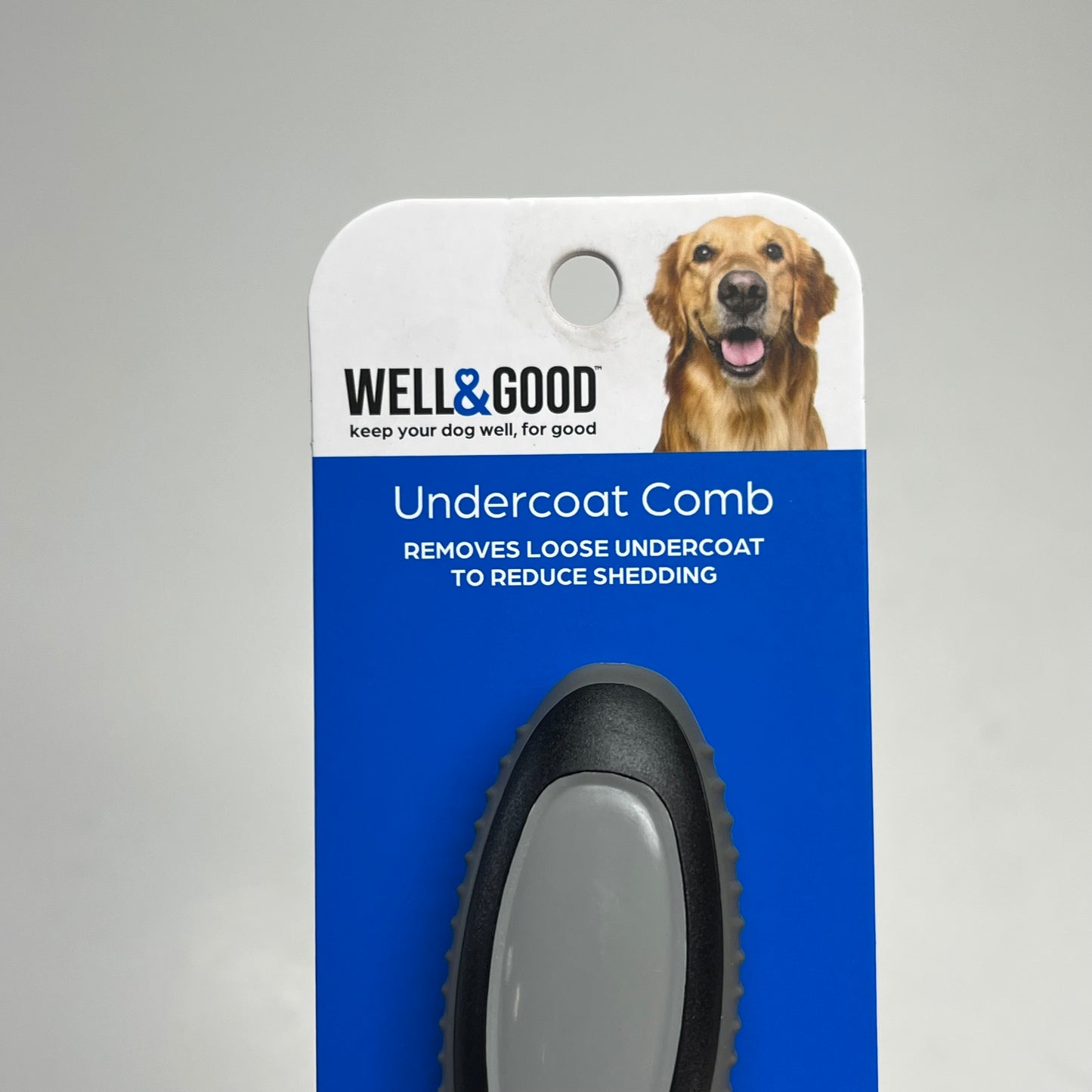 WELL & GOOD  (2 PACK) Undercoat Comb Removes Loose Undercoat Black 3495774