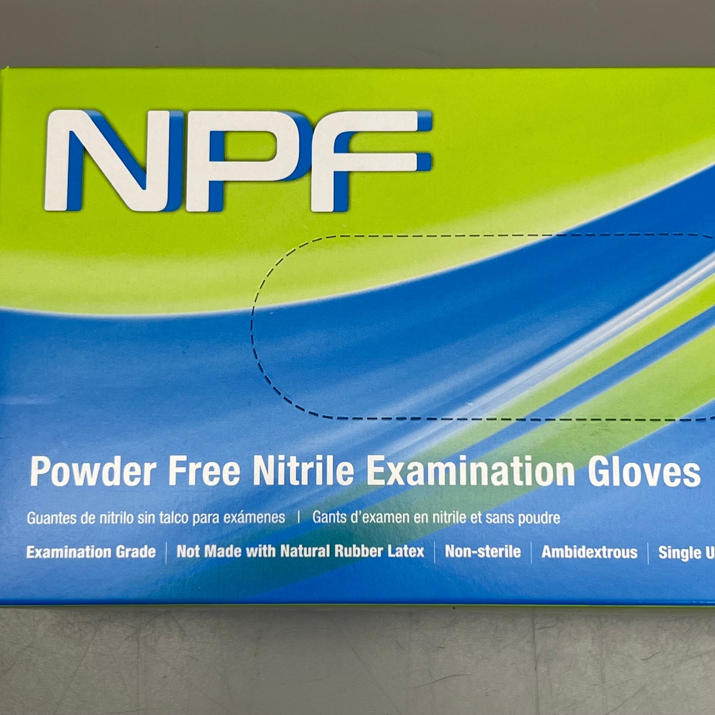 HOSPECO NPF (1,000 PACK) Nitrile Powder Free Exam Gloves Sz XL Blue GL-N106FX