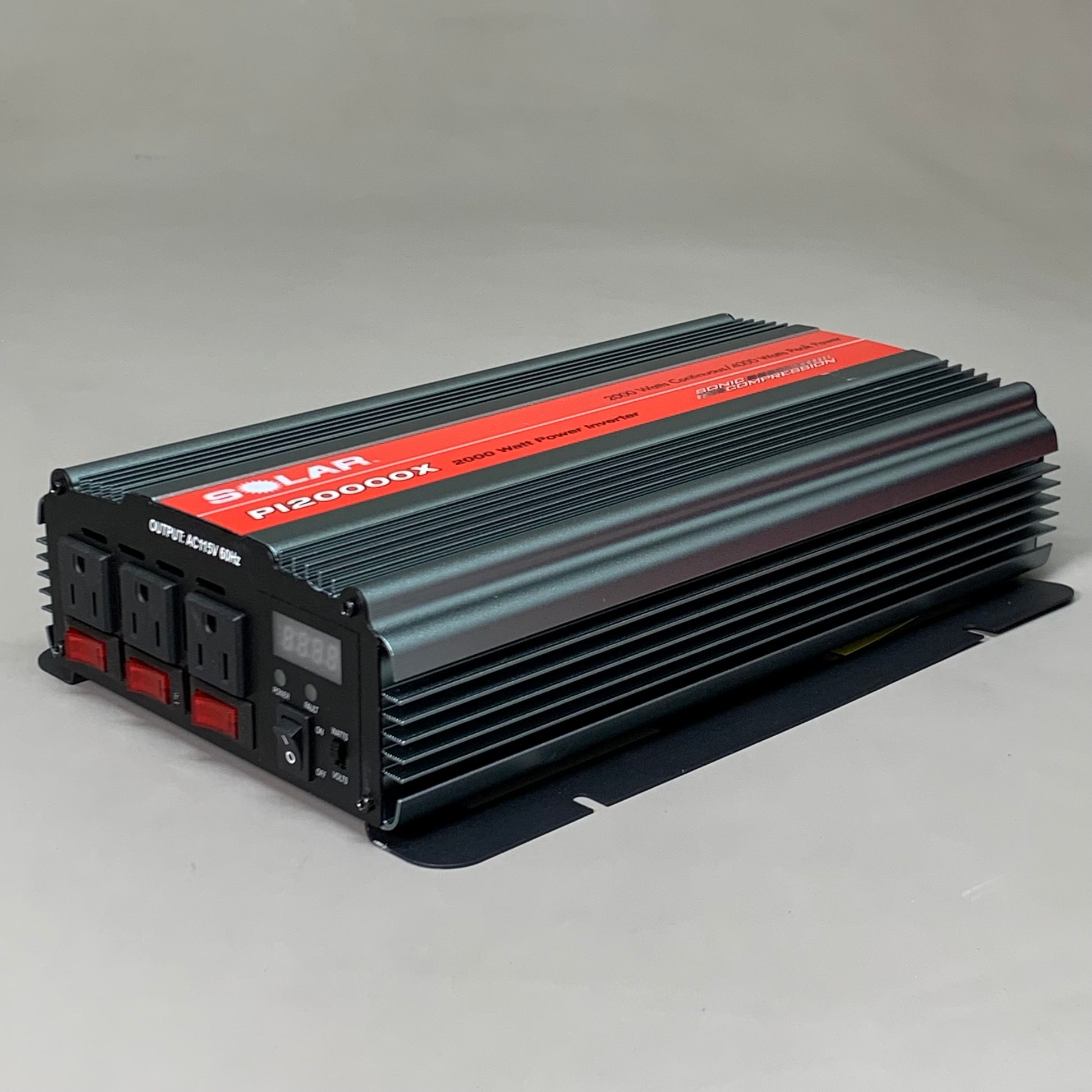 SOLAR Industrial Grade 2000 Watt Power Inverter 16 x 10 Black PI2000 –  PayWut