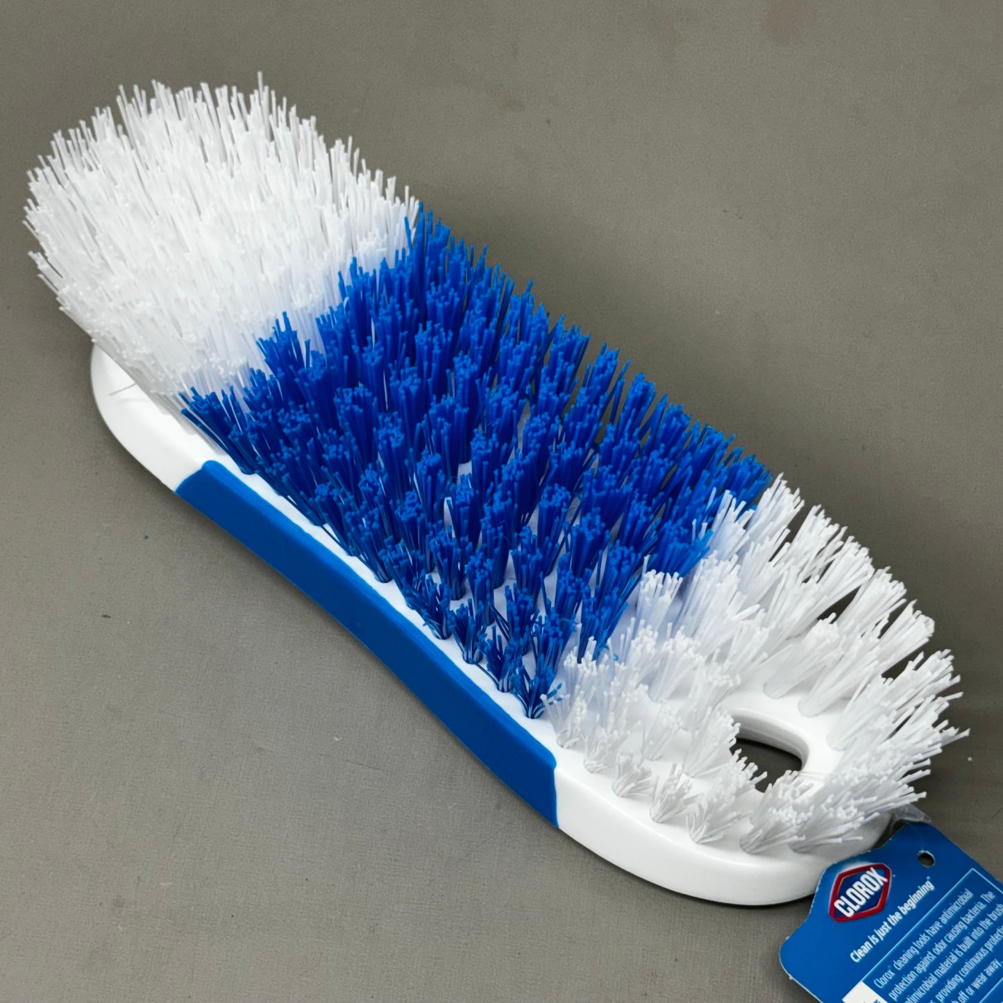 CLOROX (3 PACK!) Comfort Grip Bar Brush 8" x 2" Blue/White 622118