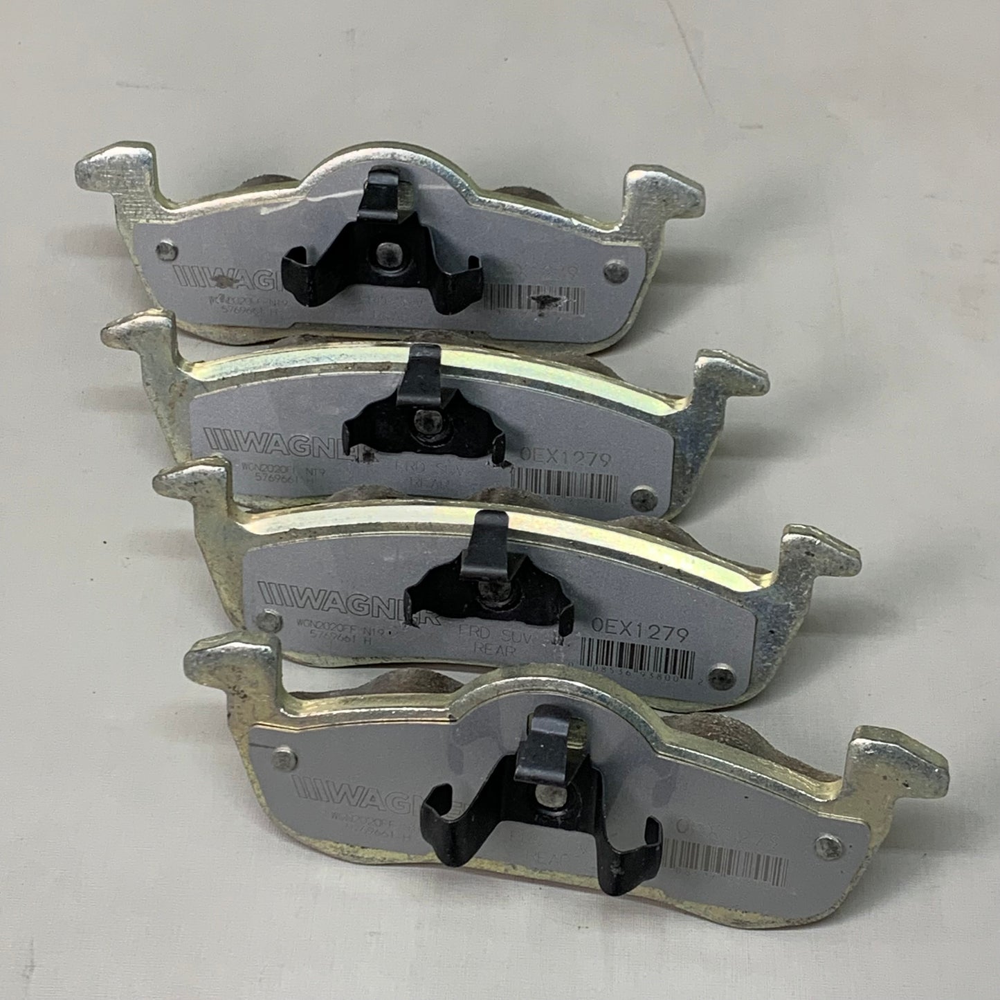 WAGNER OEx Ceramic Disc Brake Pad Set 5" x 2" Grey OEX1279