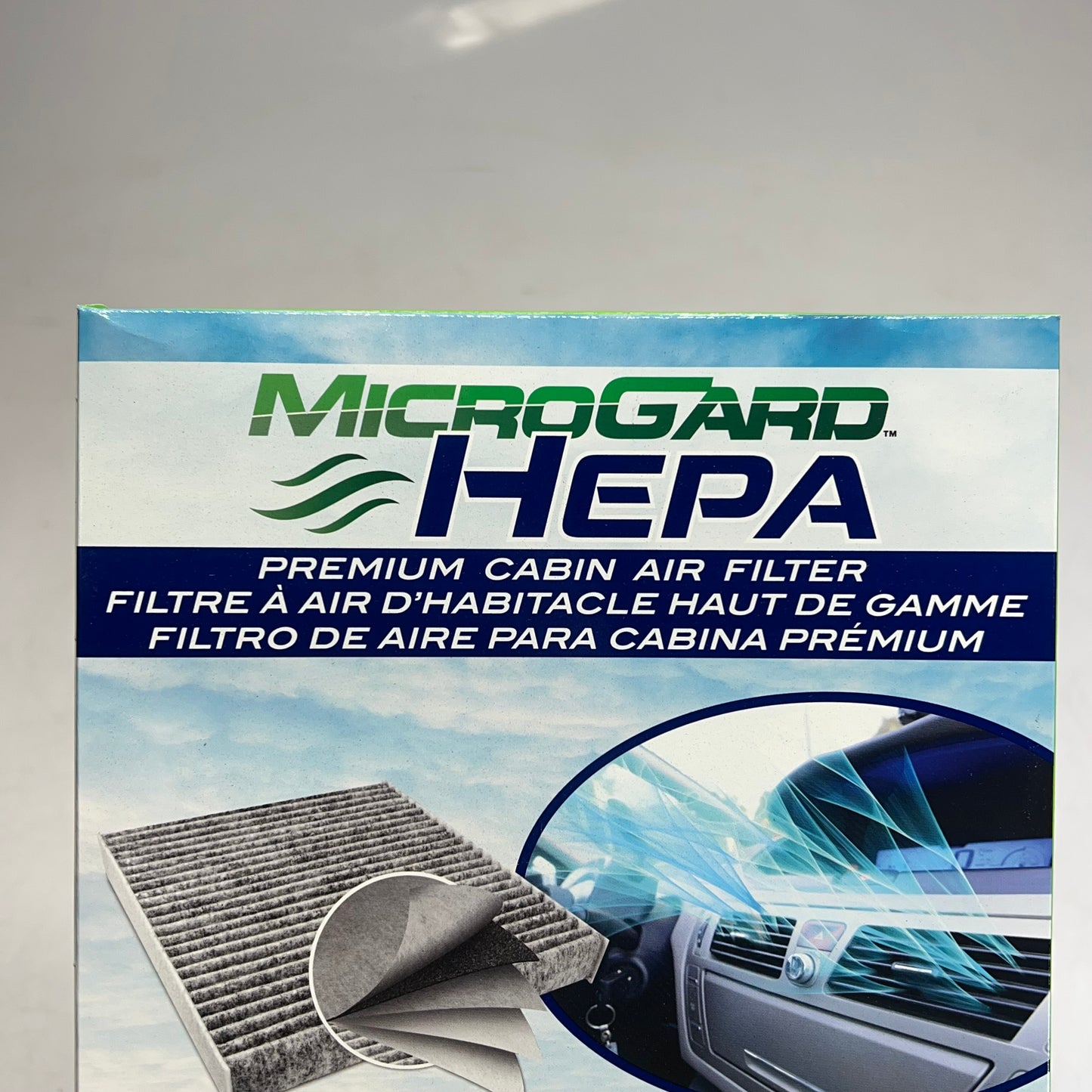 MICROGARD HEPA Premium Cabin Air Filter  8-7/16"x7-5/8"x1-1/8" 3686HP C