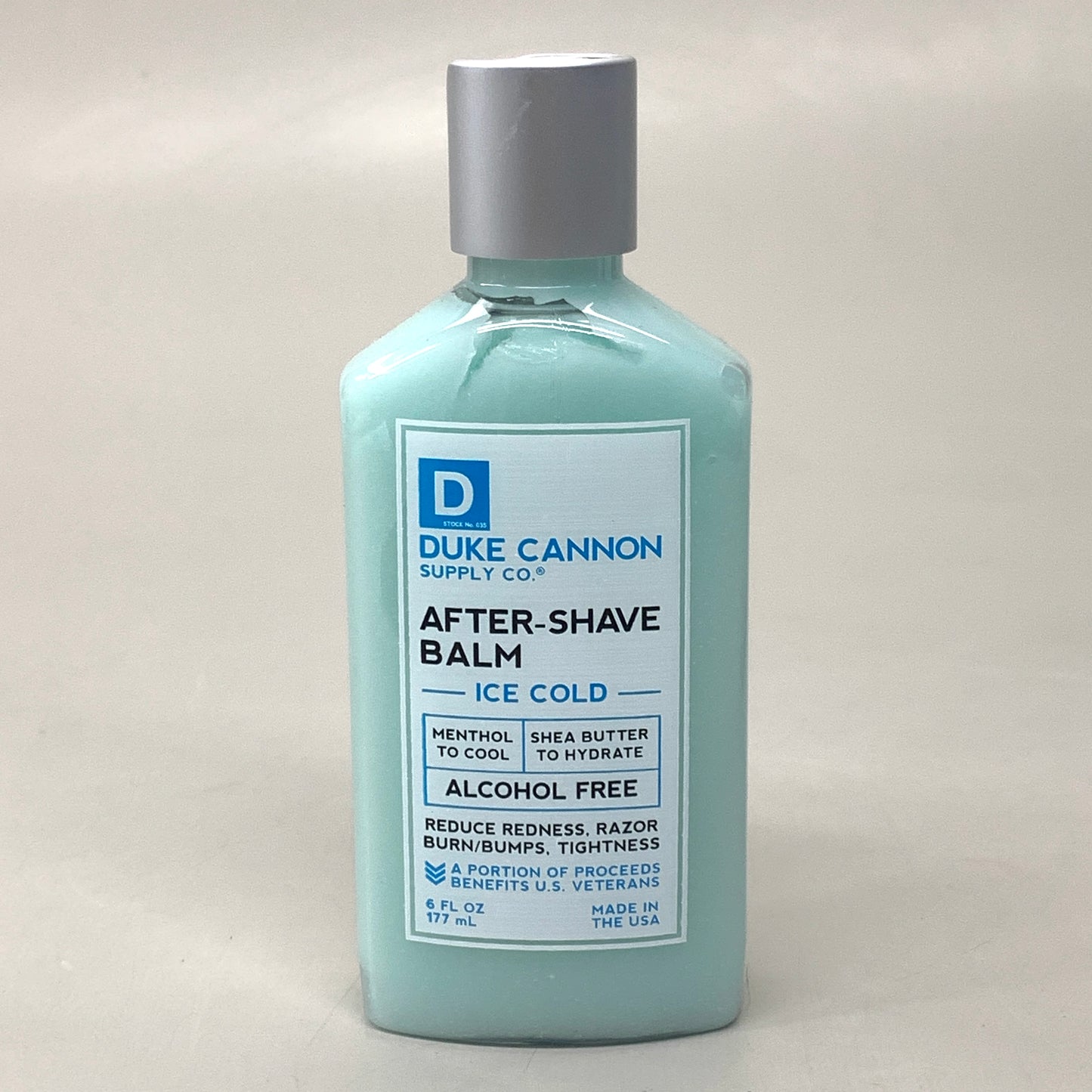 DUKE CANNON (2 PACK) Aftershave Balm Menthol and Shea Butter Alcohol Free 6 Fl oz