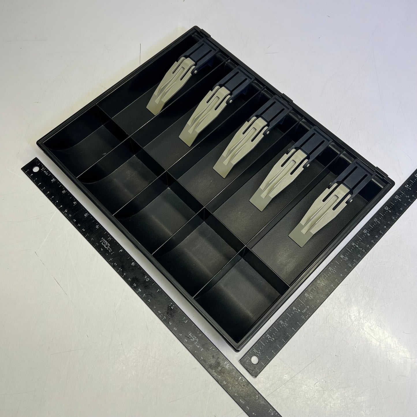 Ibm Point Of Sale Cash Till Drawer Tray Replacement  5 Bill Compartment Black