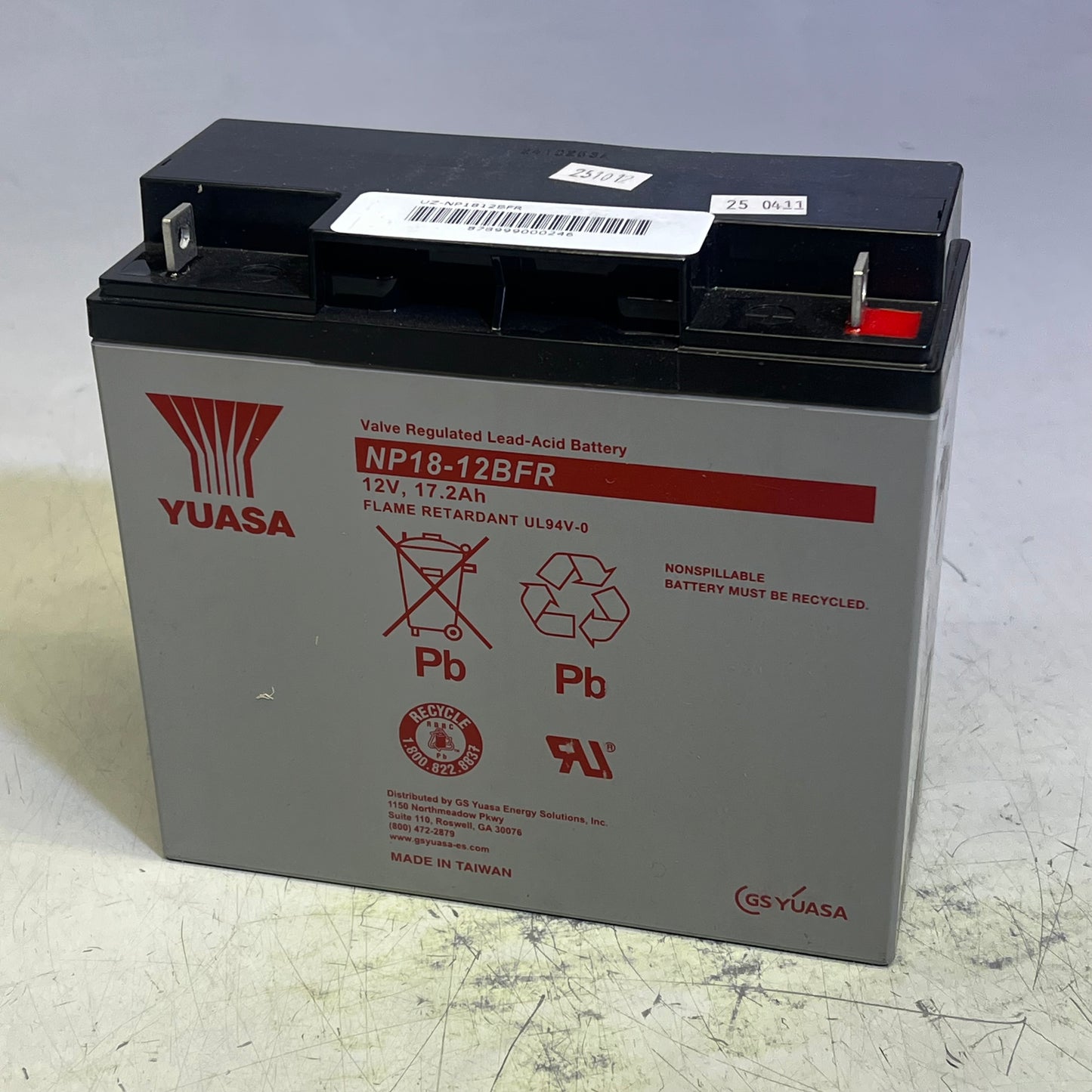YUASA Sealed Lead Acid Battery Reliable Maintenance Free 12V 17.2Ah NP18-12B