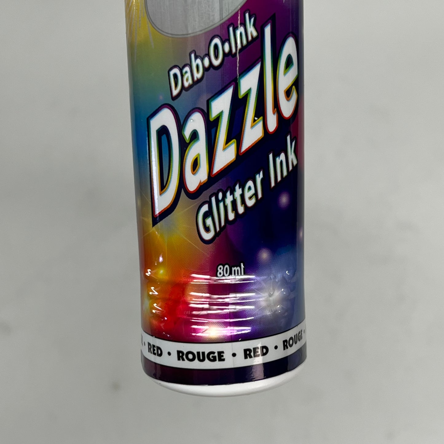 DAB O INK (12 PACK) Dazzle Shimmery Glitter Ink Bingo Dot Marker 80 Ml Red A26