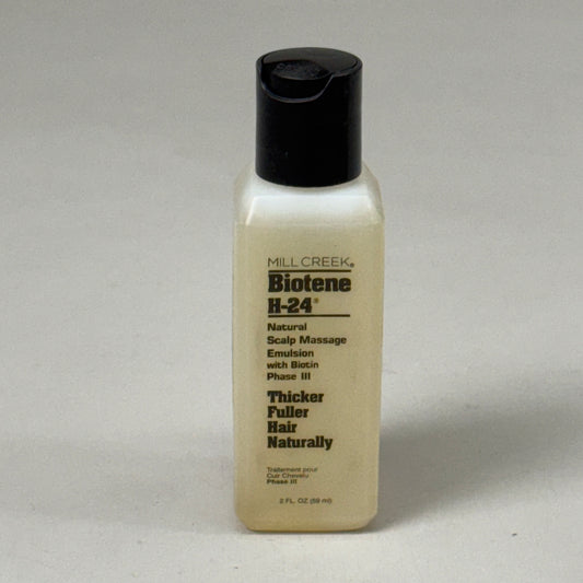 ZA@ MILCREEK Botanicals Biotene H-24 Emulsion Concentrated Dose Biotin 2oz