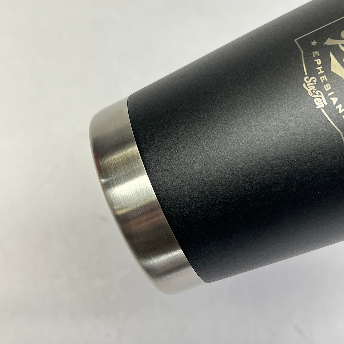 CHRISTIAN ART GIFTS Be Strong in the Lord Stainless Steel Mug 18oz Black SMUG188