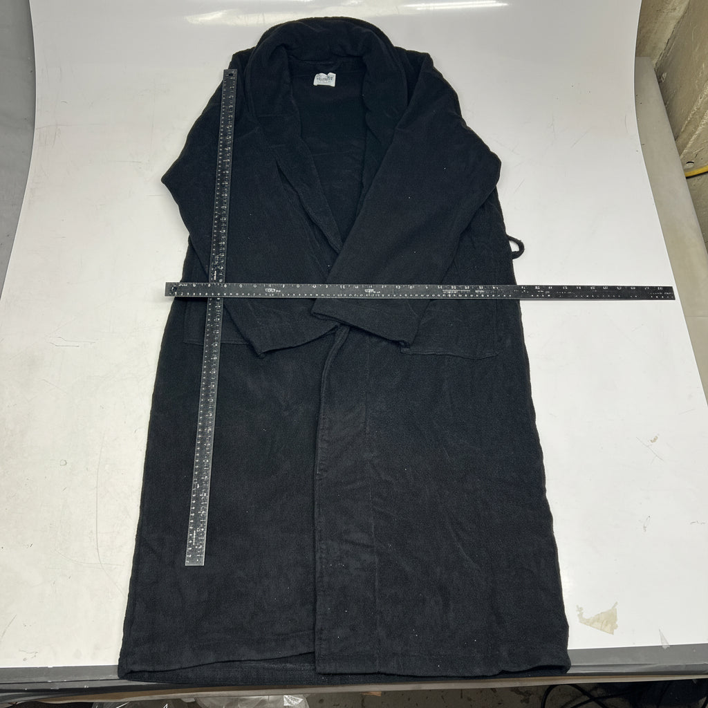 NORDIK RECOVERY Retreat Robe Ultra Plush Terry One Size Black BR-BL-1FA (Used)