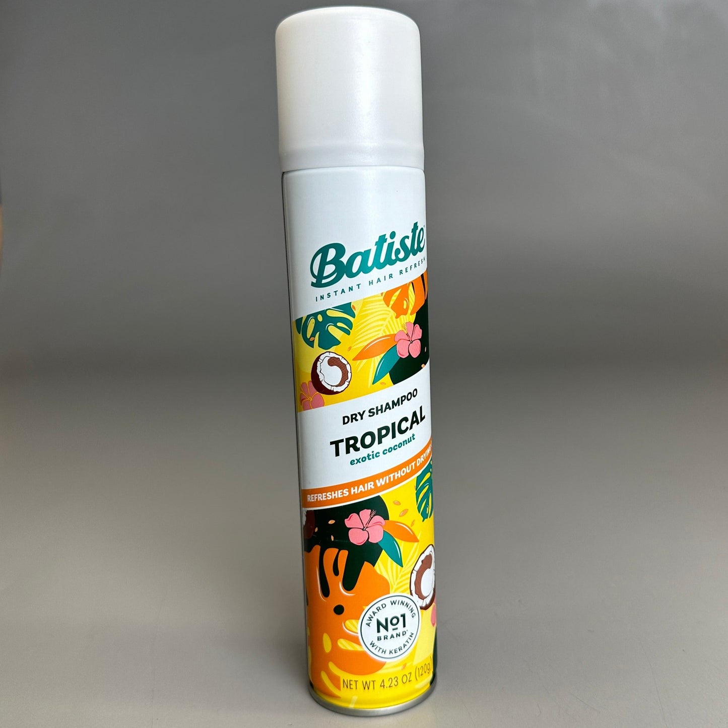 BATISTE Dry Shampoo TROPICAL Exotic Coconut Instant Hair Refresh 4.23 OZ.