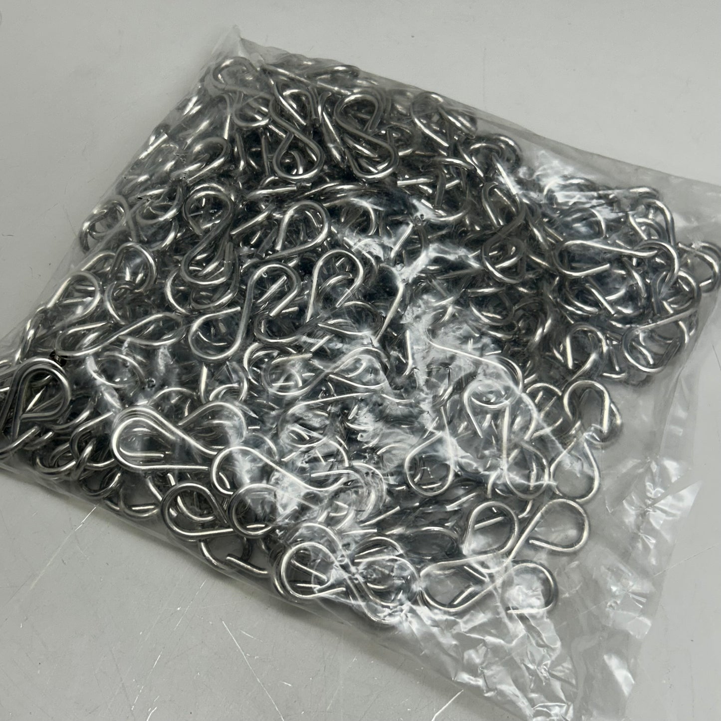 (1 Bag, 300 PCS) Heavy-Duty Stainless Steel S-Hooks For Swings,Hammocks, Tent Setting ETC 2" Overall Length