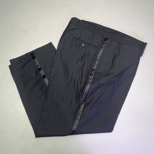 JOS A BANK Tailored Fit Button Up Suit Set  17 1/2-84 Black & White