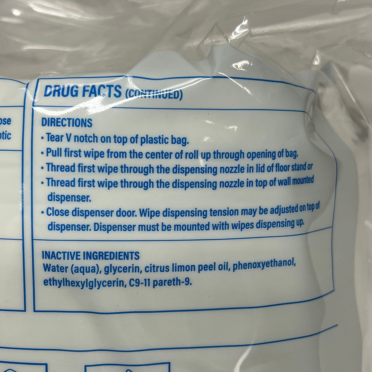 WP WIPES PLUS Lemon Scent Sanitizing Wipe Alcohol Free 800 Wipes 8"x6" BB 11/26