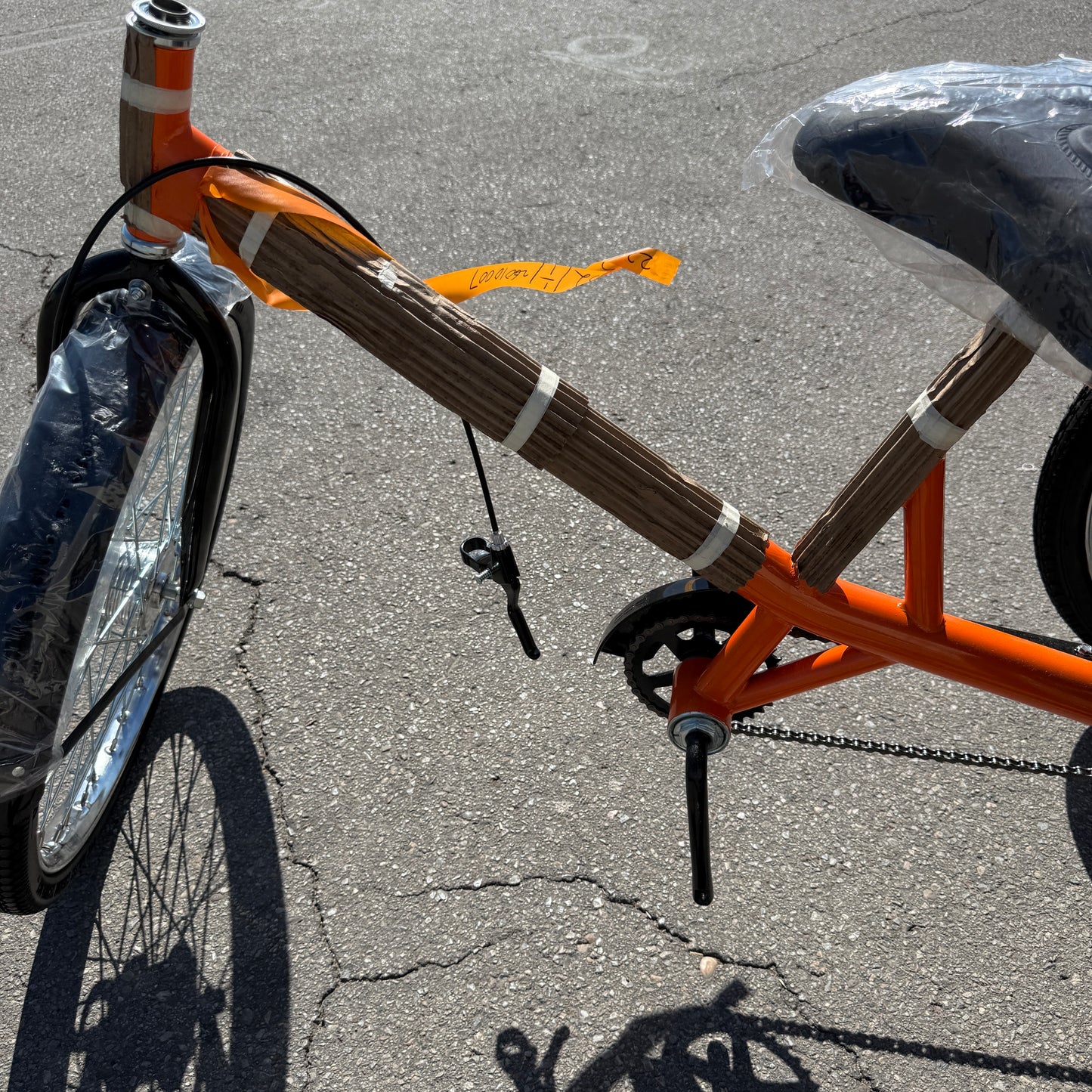 WORKSMAN M2020-CB Mover Industrial Cargo Tricycle 20” Orange w/ M13970 Basket