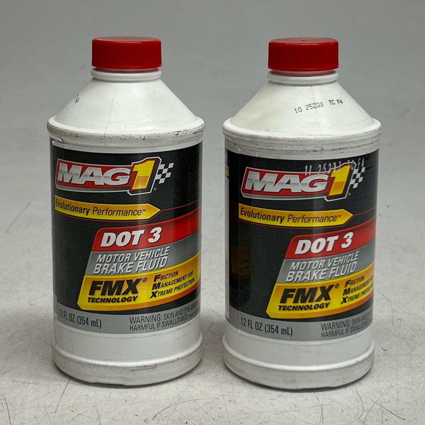 MAG 1 (2 PACK) Dot 3 Motor Vehicle Brake Fluid 12 fl oz