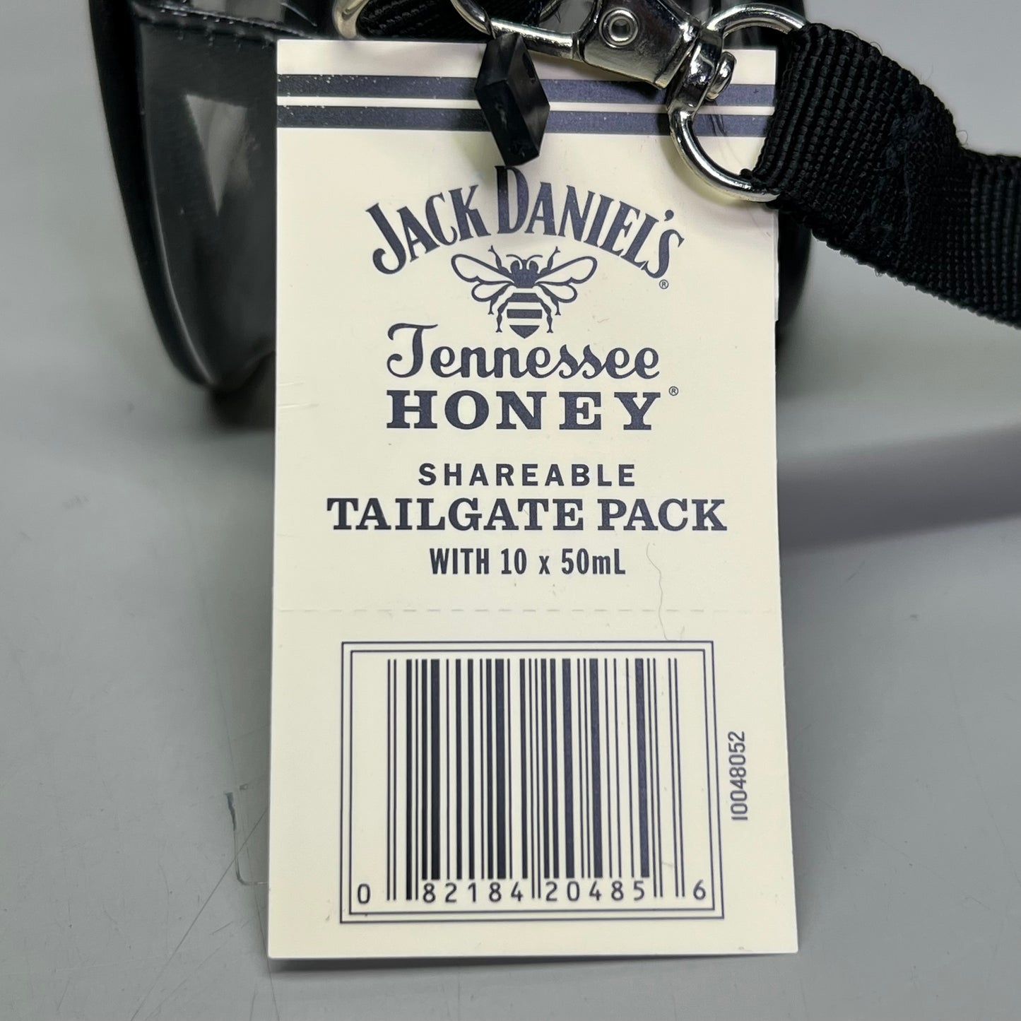ZA@ JACK DANIEL'S (30 PACK) Tailgate Clear Zipper Travel Purse Bag Sz 7.5"L X 5"H X 3.5"W (New) C