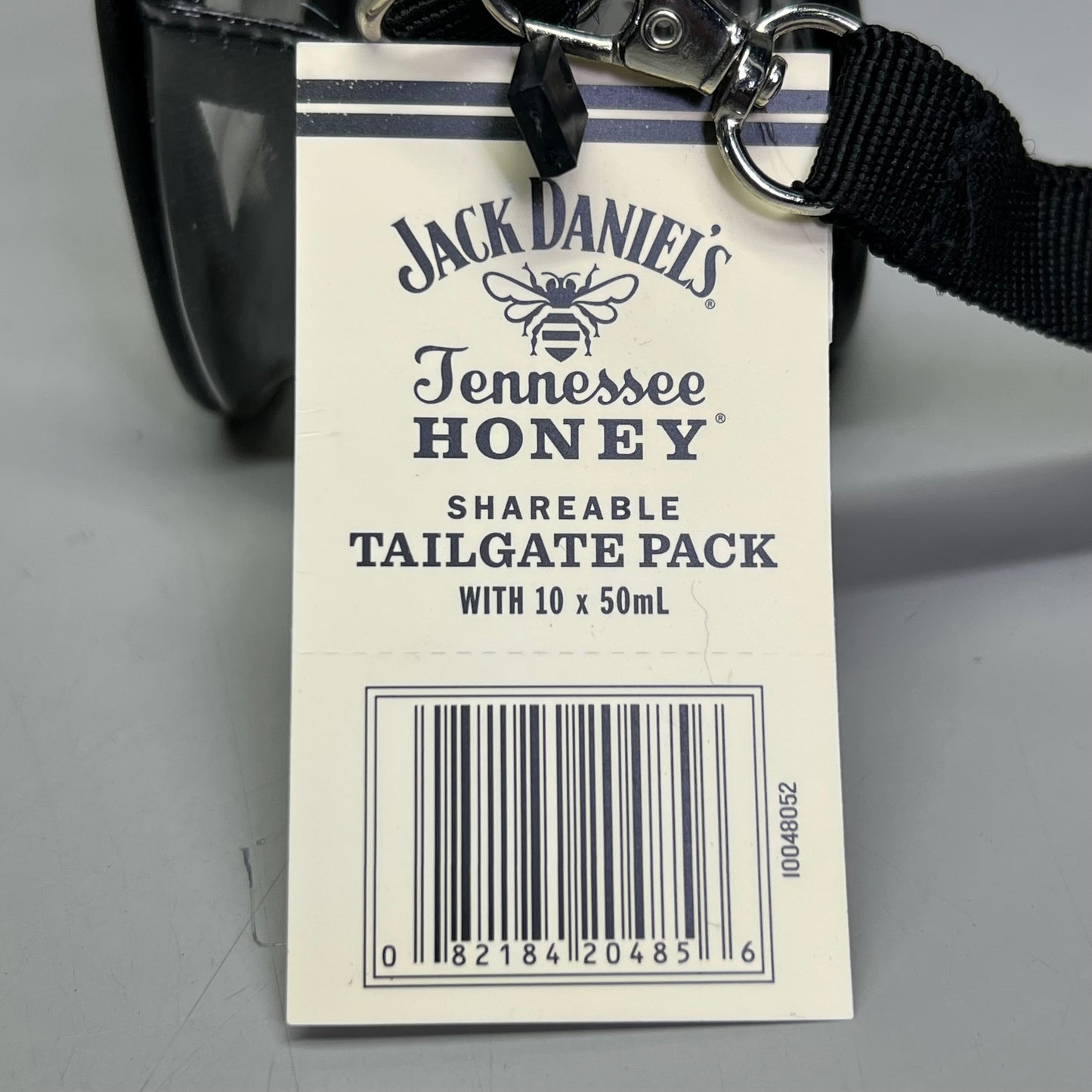 ZA@ JACK DANIEL'S (3 PACK) Tailgate Clear Zipper Travel Purse Bag Sz 7.5"L X 5"H X 3.5"W (New) G