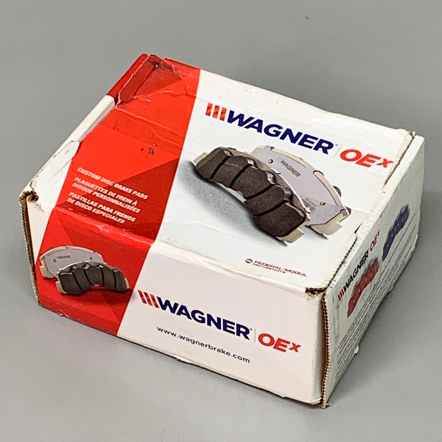 WAGNER OEx Premium Ceramic Disc Brake Pad Set 4 1/2" x 1 1/2" OEX1281