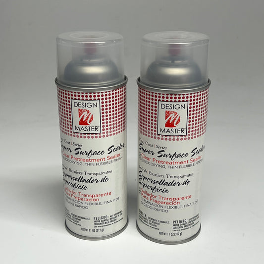 DESIGN MASTER (2 PACK) Super Surface Sealer Pretreatment 11 oz Clear Coat 656