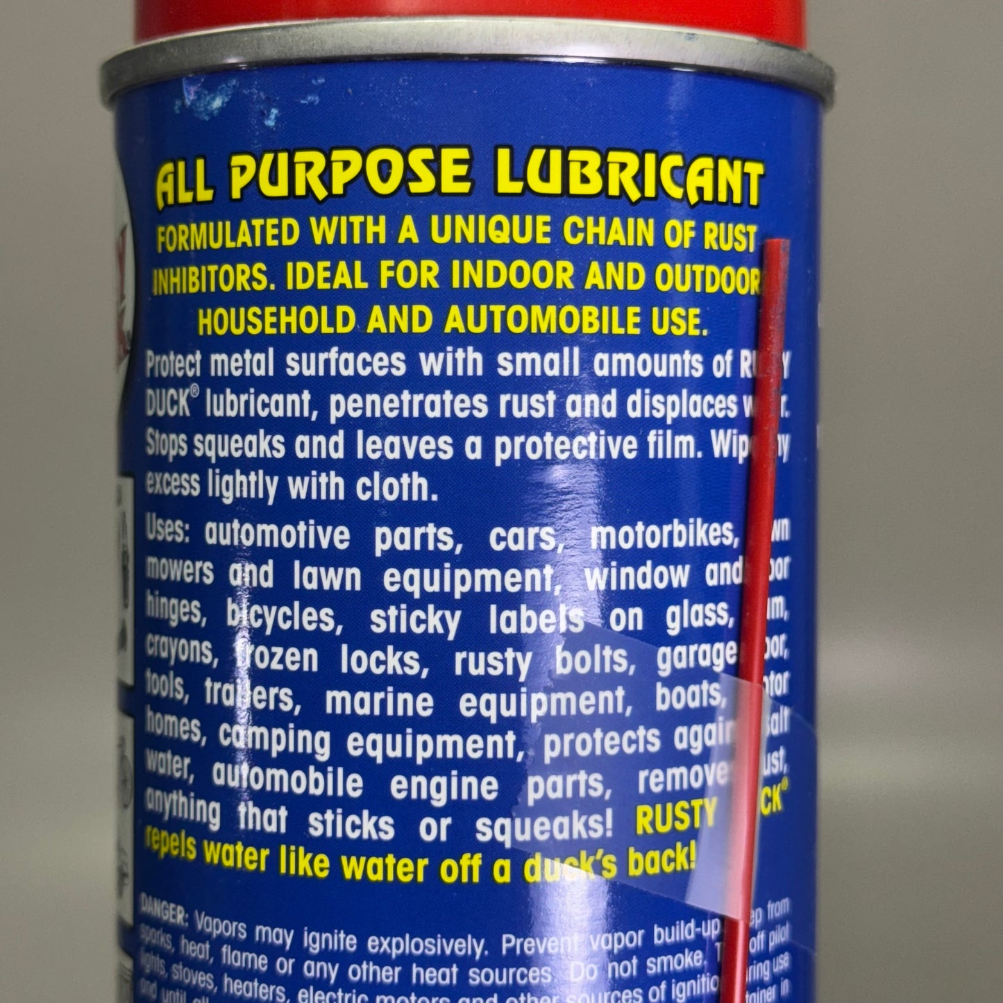 RUSTY DUCK (2 PACK) Lubricates Door, Hinges, Windows & Locks 10 oz