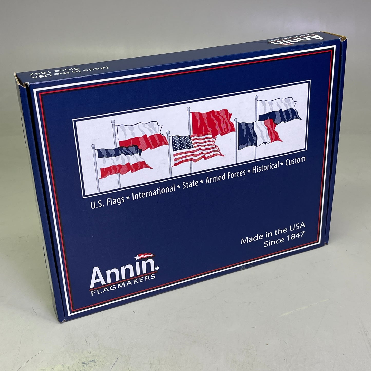 ANNIN American Flag USA Made Nylon UV Resistant 4'x 6' Red, White & Blue 3JN77