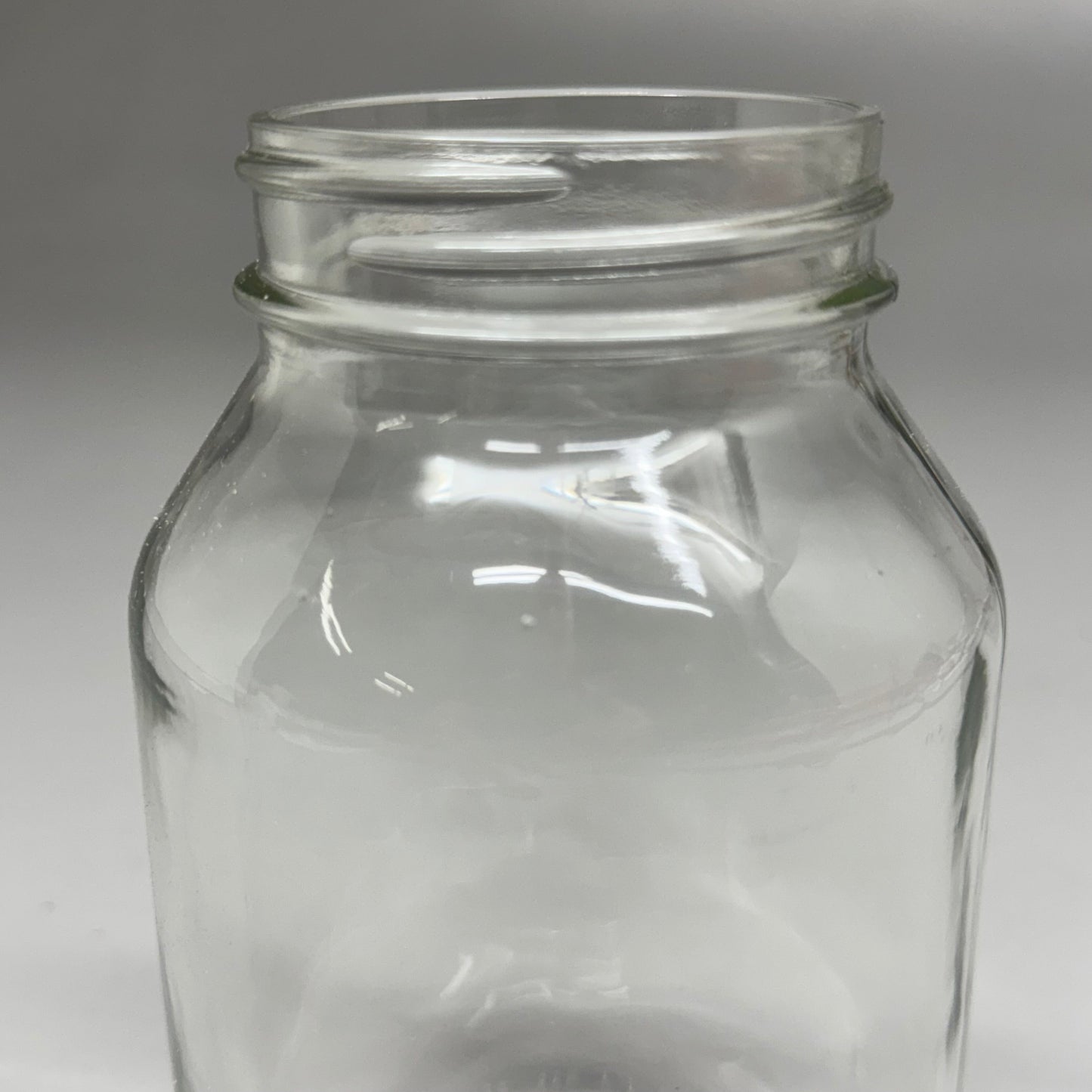ZA@ Flint Glass Jars (50 PACK) Fits Regular Mouth Canning Lids! Sz ~6.5”H x 2.5”D (New) F