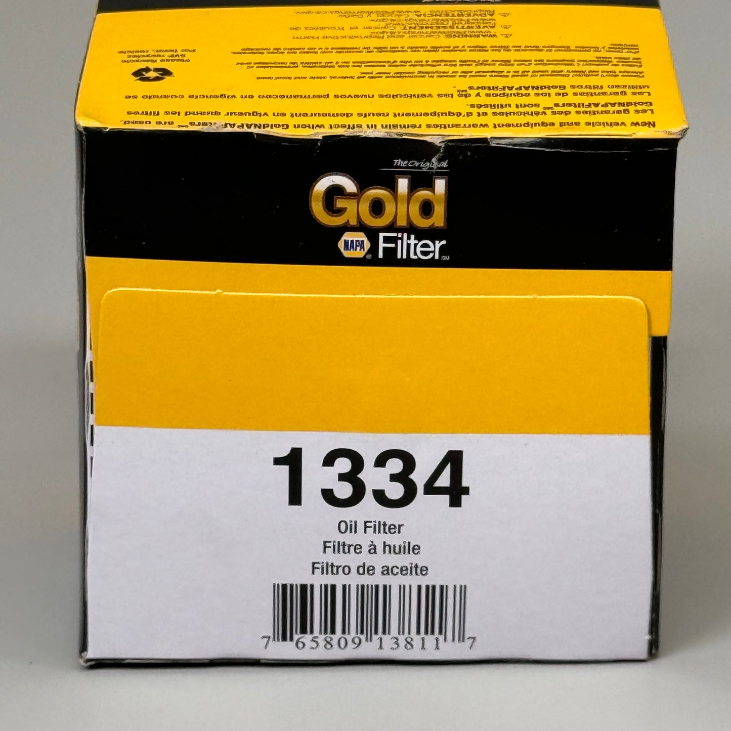 NAPA(2 PACK) The Original Gold Oil Filter Nitrile Gasket Material 21 Micron 1334