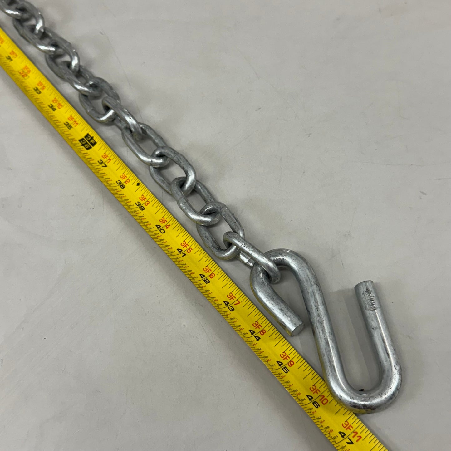 CURT Safety Chain With 2 S-Hooks 48" Clear Zinc 80031 (As-is)