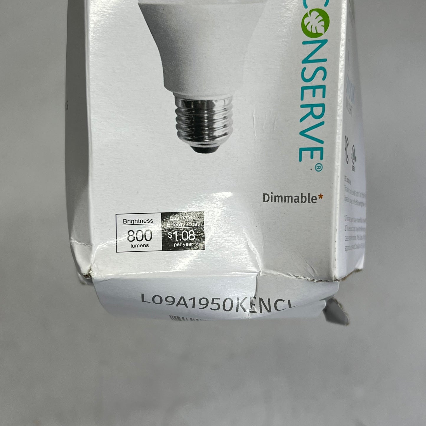 ZA@ SIMPLY CONSERVE (3 PACK) LED Light Bulb 800 Lumens Daylight L09A1950KENCL (As-Is)